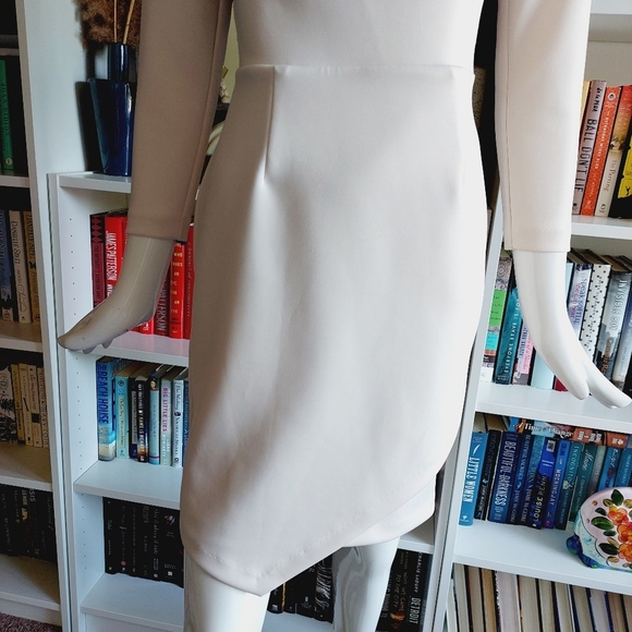 RACHEL Rachel Roy Long Sleeve Cut Out Back Sequined Dress P415 - Picture 4 of 12